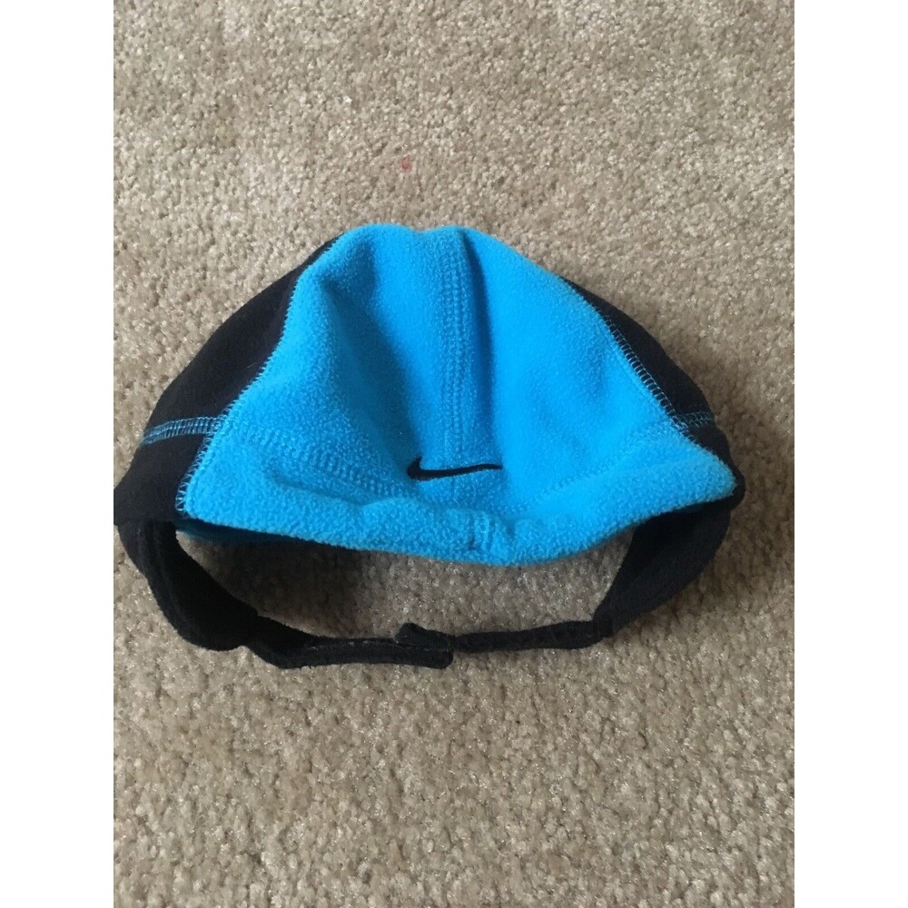 Nike Baby Boys Fleece Beanie Hat Adjustable Strap Size Infant